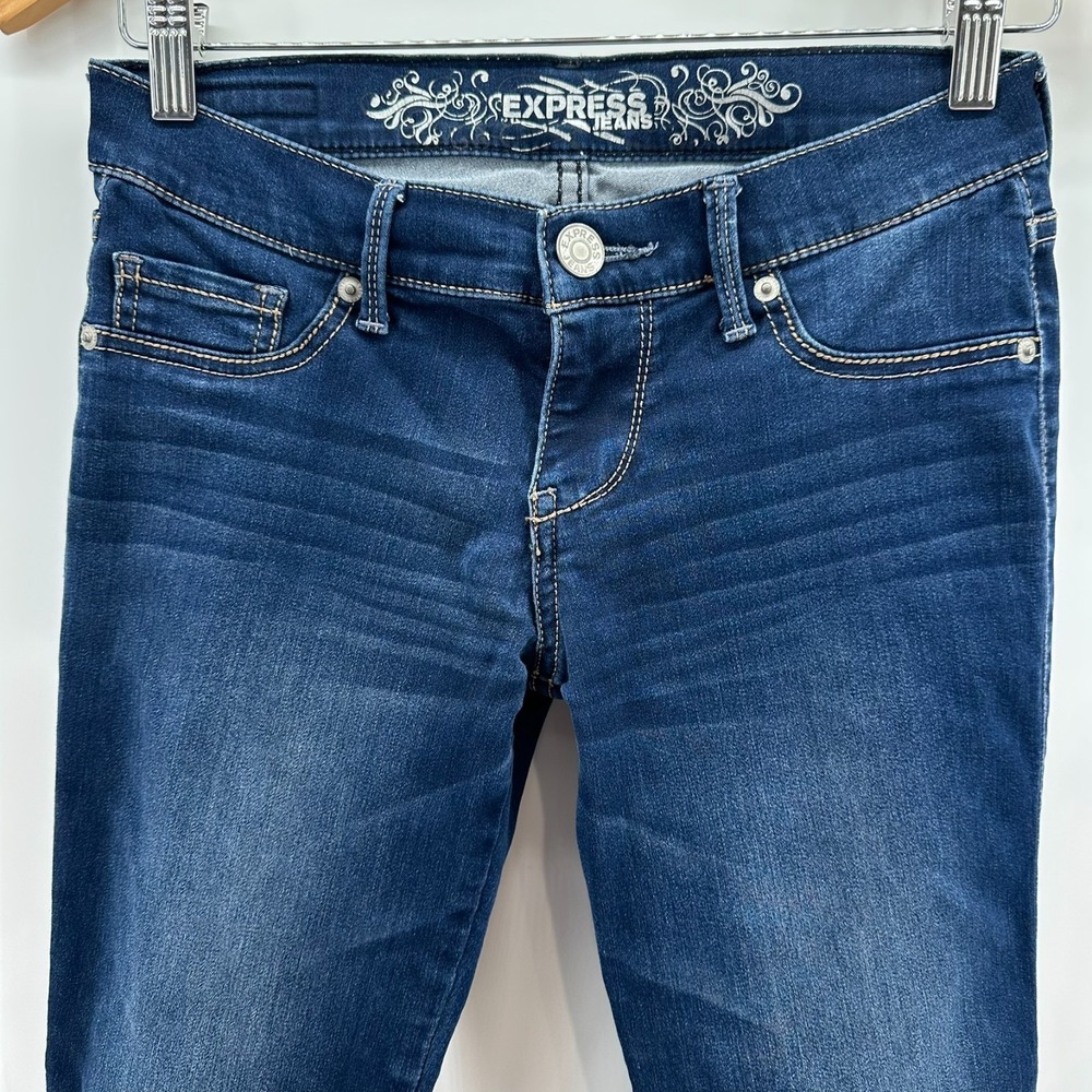 Express Jean Legging Womens 2r‎ Blue Denim Stella Regular Fit Low Rise Stretch